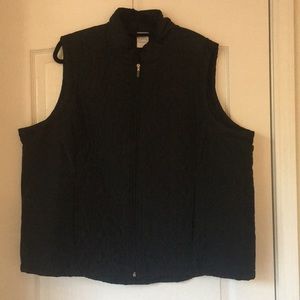 Plus Size Black Vest